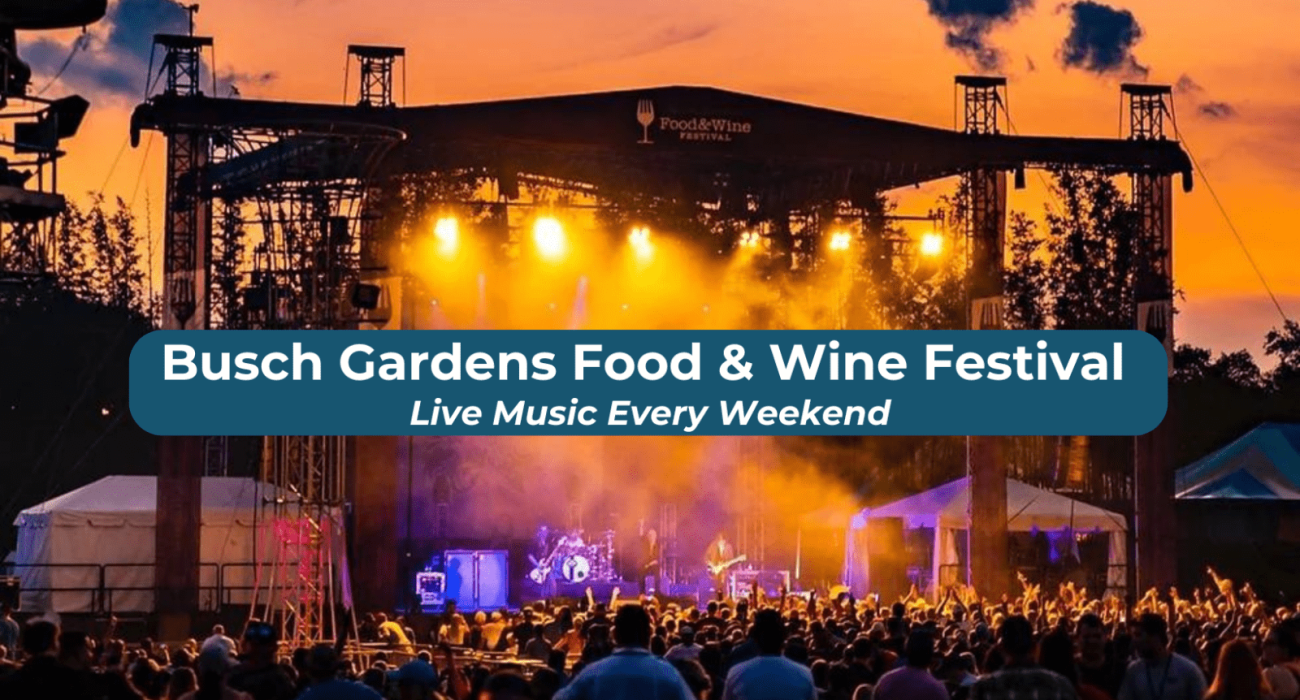 Tampa Busch Gardens Live Music at Food and Wine Festival